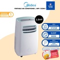 Midea MPF2-09CRN1 AC Portabel PF Series, 1.0HP, Biru