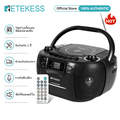 Retekess TR621 เครื่องเล่นซีดีและเทปคาสเซ็ต Boombox พร้อมวิทยุ AM|FM