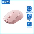 OLYPS MOU39 Mouse Wireless Bluetooth 5.2 Dual Mode Rechargeable Mini 1600DPI Optical Silent Click