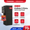 Changhong CRF238 Kulkas 2 Pintu Hitam 180L