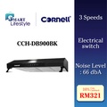 Cornell CCH-DB900BK Cooker Hood - 800m³/h, Hitam, Lebar 895mm