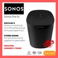 Sonos One Speaker Wireless Hitam/Putih dengan Voice Control dan Multi-Room Audio