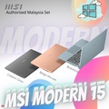 MSI Modern 14 B11MOU Laptop - 14" FHD, Intel Core i3, 8GB RAM, 256GB SSD, Carbon Gray