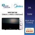 Midea MM720CXM Ketuhar Gelombang Mikro 20L Hitam & Putih