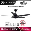 DEKA BABY10S Kipas Siling 46" Matte Black dengan Remote Control