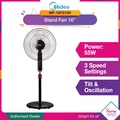 Khind PSF4505GY Kipas Berdiri 16" - Stand Fan dengan Oszilasi Automatik dan Pengawal Mekanikal