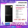 TCL ตู้เย็น 4 ประตู Free Builtin สีดำ รุ่น RT52GCCDB ขนาด 521 ลิตร