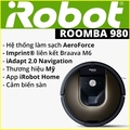 iRobot Roomba 980 - Robot hút bụi thông minh, tự động, dung lượng hộp chứa bụi 600ml
