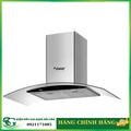 Máy hút mùi kính cong Canzy CZ 3970Q - Bạc, 70cm, Turbin đôi, 1100m³/h