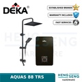 DEKA Aquas 88TRS Pemanas Air Segera 4.5kW dengan Pancuran Hujan dan Pam DC Booster Inverter - Magnesium