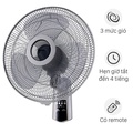 Quạt treo tường Midea FW40-7JR 3 cánh, màu xám, công suất 55W
