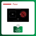 Faber FIC 3100 C Built-in Ceramic & Induction Cooker - Hitam, 690mm x 420mm, 3100W
