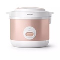 Philips HD3003 Rice Cooker 1.8 Liter - Putih, Memasak dan Mengukus dengan Teknologi 3D Induction Heating