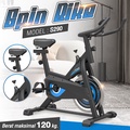 HTD Sport S290 Sepeda Statis Spinning Bike - Hitam, Putih, Merah - 105x50x99 cm - Max 100 kg