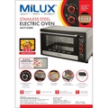 Milux MOT-DS80 Ketuhar Elektrik 80L Stainless Steel