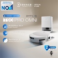 Ecovacs X8 PRO OMNI - Robot Vacuum dan Mop Hitam 18,000Pa dengan Sistem Pembersihan OZMO ROLLER™