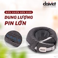 Máy massage cổ Daikiosan DVMG-00001 - Xám, Kích thước 250x270x117mm, Pin sạc 2500mAh