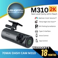 70mai M310 Dash Cam 2K QHD, 130° FOV, Night Vision, Voice Control, 24H Parking Guard