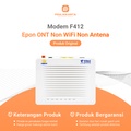 ZTE F412 EPON ONT Modem Non WiFi Putih