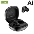 HTC NE75 TWS Earbud Bluetooth 6.0 AI Translator 134 Bahasa Hitam/Hijau