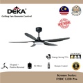 DEKA F5DCLED PRO Kipas Siling 56 Inci 10 Saiz Kecepatan Remote Control Matte Black