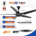 Rubine ACF-A1056P-5B Kipas Siling 56" Berwarna Matte Black dengan Remote Control
