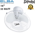 ELBA AUTO FAN 16” Kipas Siling Auto Putih 360° Oscillation Circle