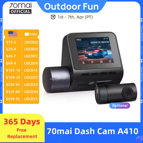 70mai กล้องติดรถยนต์ Dash Cam A400 ความละเอียด 2K 1440P