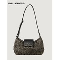 karl lagerfeld K/SIGNATURE BEADED MOON BAG กระเป๋าสะพายข้าง