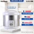 Nồi cơm điện Panasonic SR-MVN18FRAX 1.8 lít, màu trắng hoa hồng - Nấu cơm ngon, giữ ấm lâu