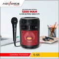 Advance S-55 Speaker Bluetooth Portable - Radio FM Aktif