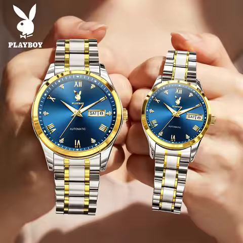 playboy 3901 นาฬิกาข้อมือกลไกอัตโนมัติ