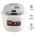 Nồi Cơm Điện Tử Sharp KS-COM185EV-SL 1.8L, Trắng - Nấu Đa Năng, Chống Dính, Giữ Ấm Lâu