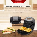 Máy Làm Bánh Mì Hotdog Sokany KJ-108 - Đen, 700W, 200x155x45mm