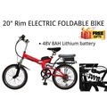 STONBIKE BIKE-Audi2020 Basikal Elektrik Lipat 20” dengan Motor Brushless 350W dan Rem Cakera