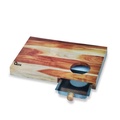 Talenan Oxone OX-614 Talenan Kayu Bambu dengan Nampan Logam