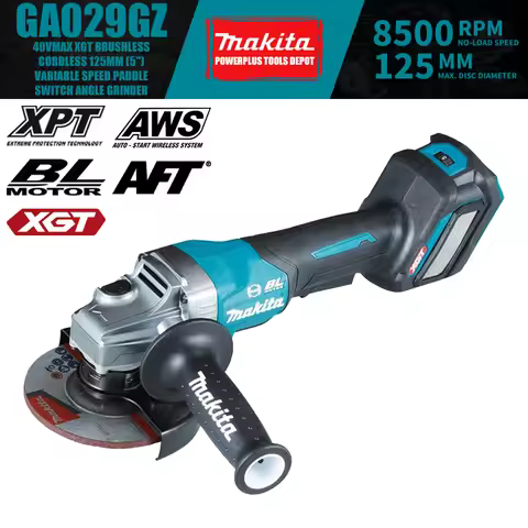 Máy mài góc dùng pin Makita GA029GZ 125mm, 40V Max, Hợp kim nhôm và nhựa cao cấp