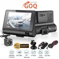 GOQ D90 3-Way Record Car Camera Dashcam - 1080P FHD, GPS, WiFi, Super Kapasitor, 170° Depan & 140° Belakang