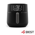 Philips HD9285/91 7.2L XXL Airfryer Connected - Hitam dan Perak Gelap, Kapasiti Besar dengan Teknologi Rapid Air