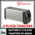 Pembakar Roti Elektrik Butterfly BT-8064A 4-Potong Stainless Steel