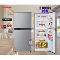 Toshiba GR-B22MP 2-Door Refrigerator (180L, Star Silver)