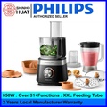 Philips HR7530 Food Processor - Pemotong, Pengacau, Pengulih, Pemotong Tipis & Penggerinda dengan Ciri Keselamatan dan Perkhidmatan Mesin Cuci