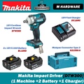 Makita DTW300RTJ 18V Cordless Impact Wrench 12.7mm (1/2\") - Kuat, Ringan & Tahan Air