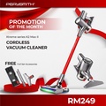 PerySmith K2 Max Cordless Vacuum Cleaner - Kaden Series, 2.38kg, Smart Inverter Motor, HEPA Filter, Aksesori Lengkap
