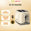 Russell Taylors RT-10C Pemanggang Roti Retro (Cream) 2 Slot, 7 Tahap Browning, Dengan Fungsi Defrost & Reheat