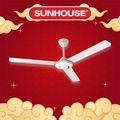 Quạt trần Sunhouse SHD7657, 3 cánh, đường kính 140cm, công suất 75W, tiết kiệm điện, động cơ dây đồng