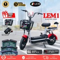 LEM LEM-1 Electric Bicycle - 35km Jarak Tempuh, 48V Bateri Asid Timah, 10 Inci Ban