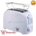 Butterfly BT8063 Toaster 2 Slice - Putih, 7 Tetapan Suhu, Penghapus Remahan