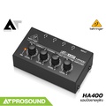 Behringer HA400 เครื่องขยายสัญญาณหูฟัง 4 ช่อง สเตอริโอ ขนาดกะทัดรัด ดำ