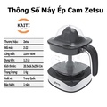 Máy Ép Cam Zetsu Z-22 Dung Tích 1.2L, Công Suất 60W, Kích Thước 25.4x16.3x20.5cm
